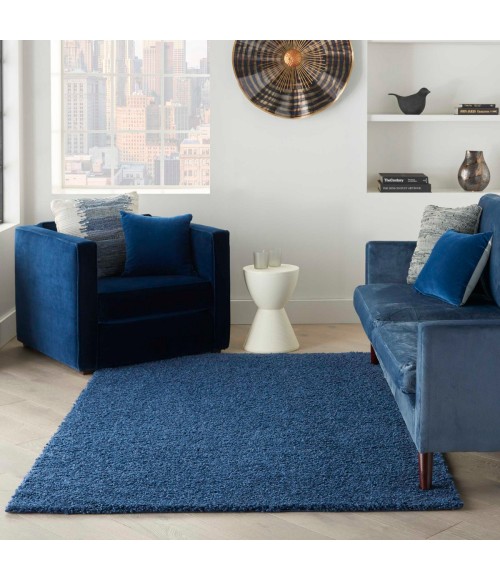 Nourison Shangri-La Area Rug SHI01 Navy 5' x 7'