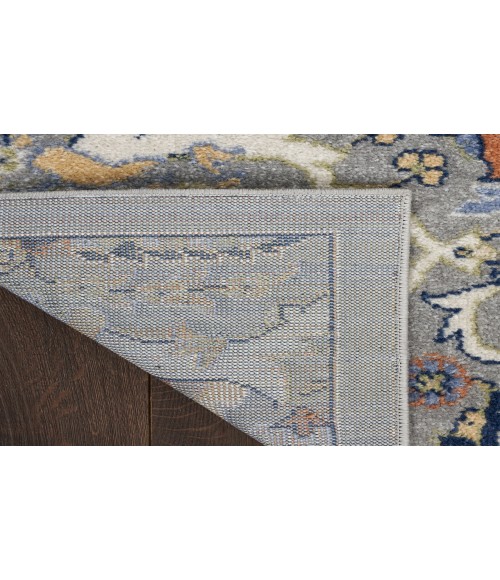 Nourison Allur Grey ALR03 7 ft. X 10 ft. Rectangle Rug