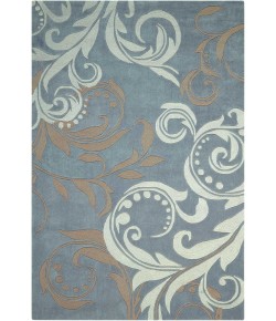 Nourison Contour - Con09 Silver Area Rug 5 ft. X 7 ft. 6 Rectangle