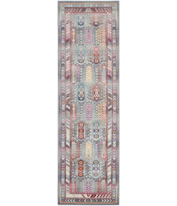 Nourison Vintage Kashan - Vka06 Grey Multicolor Area Rug 2 ft. X 6 ft. Rectangle