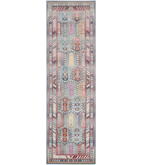 Nourison VINTAGE KASHAN Area Rug Nourison Vintage Kashan Area Rug VKA06-Grey/Multi