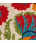 Nourison Aloha Area Rug ALH20-Red/Multicolor