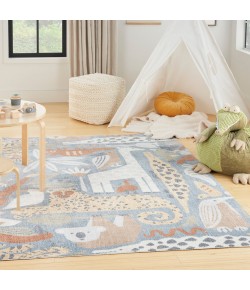 Nourison Astra Washables - Asw01 Multicolor Area Rug 5 ft. 3 in. X 7 ft. Rectangle