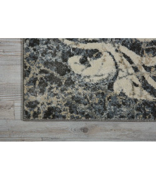 Nourison MAXELL Area Rug Nourison Maxell Runner Area Rug MAE10-Ivory/Charcoal