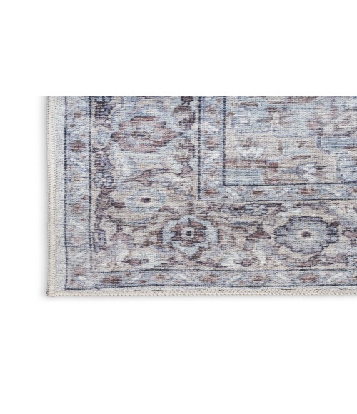 Nicole Curtis Machine Washable Series 1 Ivory Beige SR101 2 ft. X 6 ft. Rectangle Rug