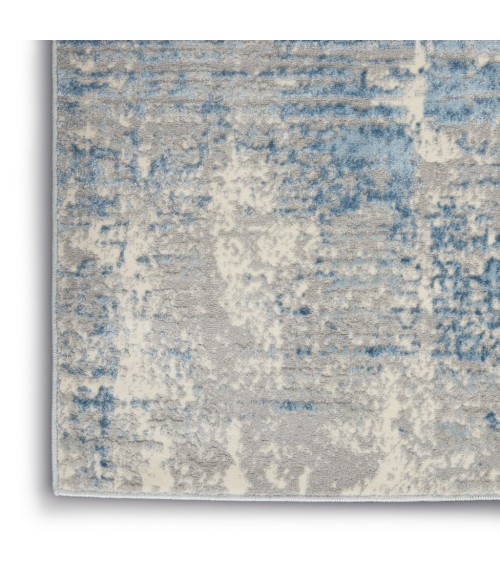 Nourison SOLACE Area Rug Nourison Solace Area Rug SLA02-Ivory/Grey/Blue