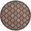 Nourison Home Easy Care Brown NES01 8 ft. Round Rug