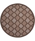 Nourison Home Easy Care Brown NES01 8 ft. Round Rug