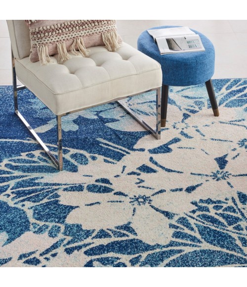 Nourison Tranquil Area Rug TRA08-Navy/Pink