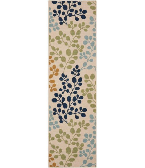 Nourison CARIBBEAN Area Rug Nourison Caribbean Runner Area Rug CRB01-Ivory