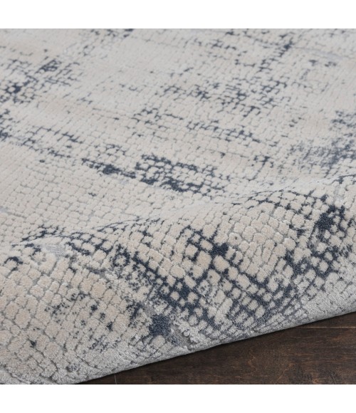 Nourison Rustic Textures Area Rug RUS06-Ivory/Blue