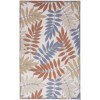 Nourison Aloha Blue Mocha ALH18 5 ft. 3 in. X 7 ft. 5 in. Rectangle Rug