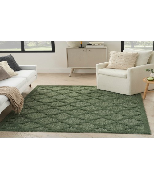 Nourison Easy Care Green NES01 6 ft. X 9 ft. Rectangle Rug