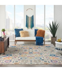 Nourison Passion - Psn01 Ivory Multicolor Area Rug 8 ft. X 10 ft. Rectangle