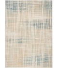 Nourison Home Washable Decor Beige Blue WSD07 6 ft. 7 in. X 9 ft. Rectangle Rug