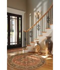 Nourison Living Treasures Round Area Rug LI01-Rust