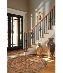 Nourison Home Living Treasures LI01 Rust 5 ft. 10 in. Round Area Rug