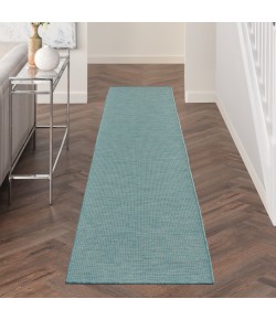 Nourison Positano - Pos01 Aqua Area Rug 2 ft. 2 X 12 ft. Rectangle