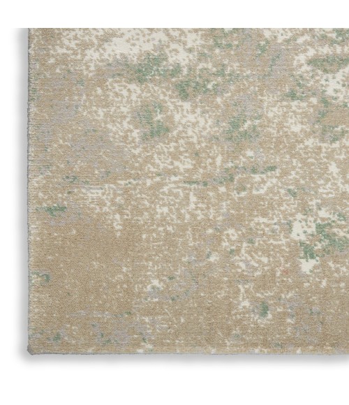 Nourison Twilight Area Rug TWI06 Ivory Green 7'9" x 9'9"