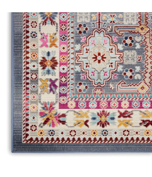 Nourison Vintage Kashan Area Rug VKA05-Grey/Multi
