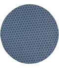 Nourison Twist Reversible Blue TWS01 8 ft. X Round Rug