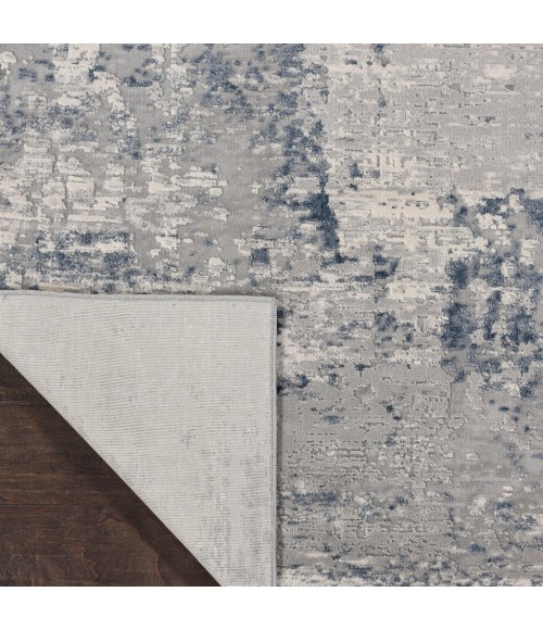Nourison RUSTIC TEXTURES Area Rug Nourison Rustic Textures Runner Area Rug RUS10-Ivory/Blue