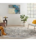 Nourison Quarry Ivory Grey QUA05 8 ft. X Round Rug