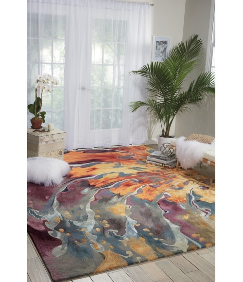 Prismatic Area Rug Nourison Prismatic Area Rug PRS08 Multicolor 7'9" x 9'9"