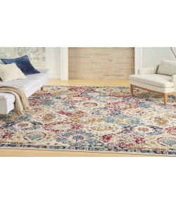 Nourison Grafix Blue Multicolor GRF31 9 ft. X 12 ft. Rectangle Rug