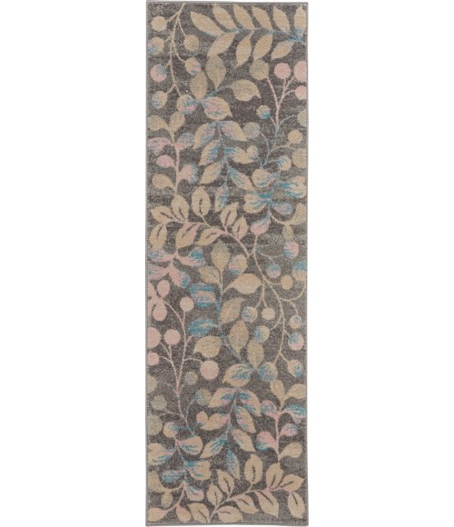 Nourison Tranquil Runner Area Rug TRA03-Grey/Beige