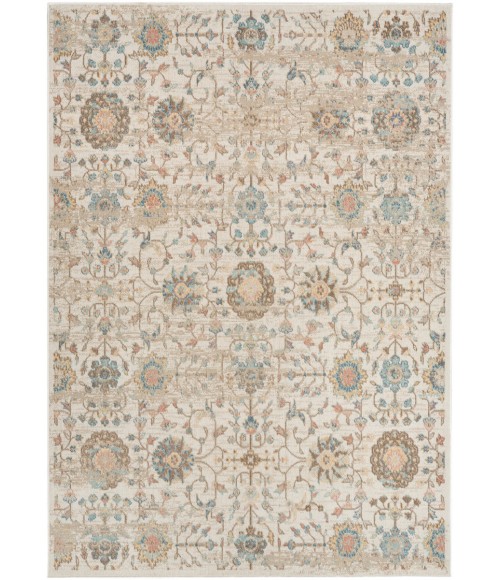 Nourison Home Washable Decor Beige WSD14 5 ft. 3 in. X 7 ft. Rectangle Rug