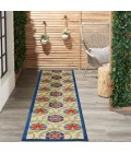 Nourison Aloha Runner Area Rug ALH19-Blue/Multicolor