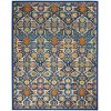 Nourison Allur - Alr03 Navy Multicolor Area Rug 9 ft. X 12 ft. Rectangle