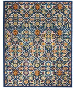 Nourison Allur - Alr03 Navy Multicolor Area Rug 9 ft. X 12 ft. Rectangle