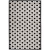 Nourison Aloha - Alh26 Black White Area Rug 5 ft. 3 X 7 ft. 5 Rectangle