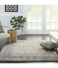 Kathy Ireland Ki38 Moroccan Celebr - Ki3M1 Ivory Slate Area Rug 5 ft. 3 X 7 ft. 3 Rectangle