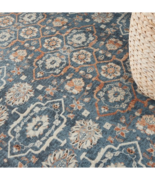 Kathy Ireland Malta Area Rug MAI14-Blue/Grey