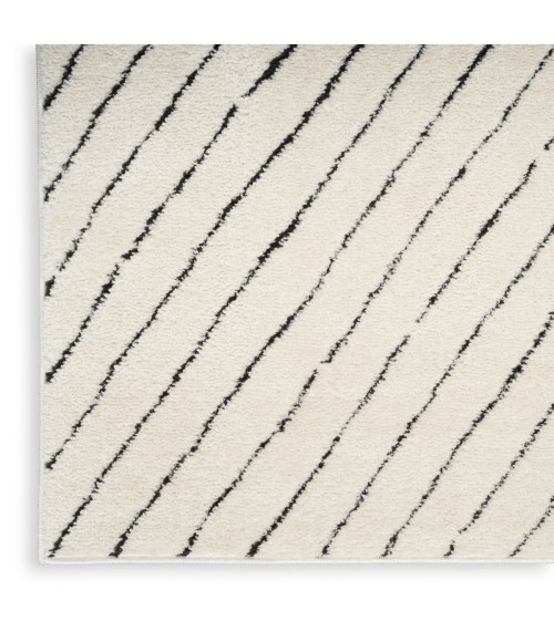 Nourison Modern Comfort Ivory Black MNC01 6 ft. Rect. Rug