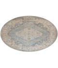 Nourison Astra Machine Washable Silver Blue ASW11 7 ft. 10 in. Round Rug