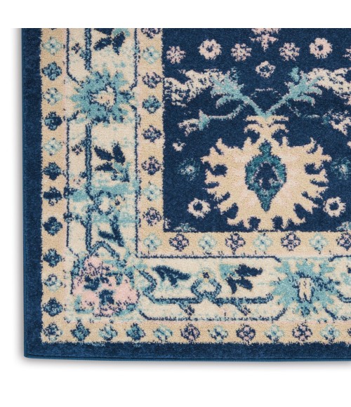 Nourison Tranquil Area Rug TRA10-Navy/Ivory