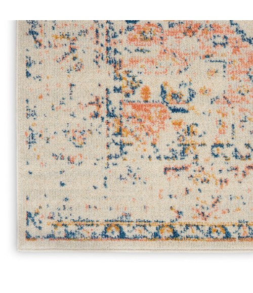 Nourison Tranquil Area Rug TRA06 Ivory/Multicolor 2'3" x 7'3"