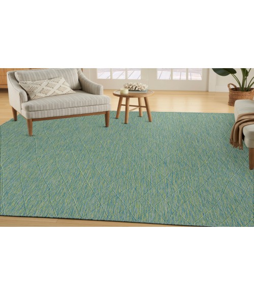 Nourison Practical Solutions Blue Green Rug PSL01 9 ft. X 12 ft. Rectangle - Rugs Town Nourison Practical Solutions Blue Green PSL01 9 ft. X 12 ft. Rectangle Rug
