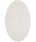 Nourison Versatile Ivory White NRV01 4 ft. Round Rug