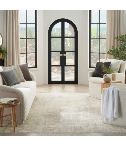 Nourison Quarry Cream Grey QUA01 5 ft. X 7 ft. Rect. Rug