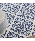 Nourison Grafix Area Rug GRF06-White Blue