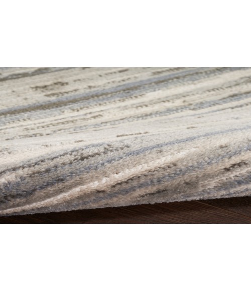 Nourison Serenity Home Ivory Grey Blue SRH03 2 ft. 2 in. X 7 ft. 6 in. Rectangle Rug