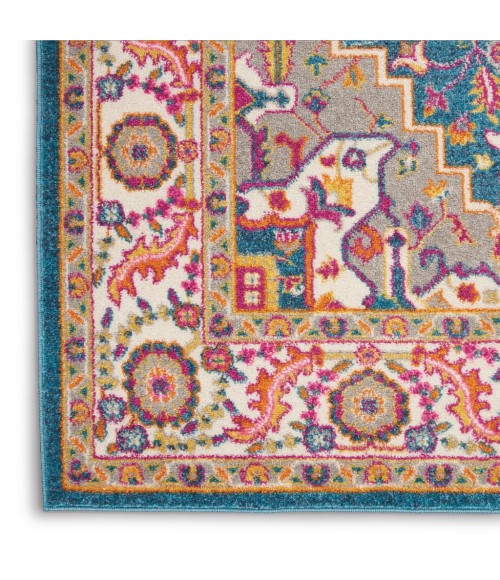Nourison Passion Area Rug PSN20-Teal Multicolor