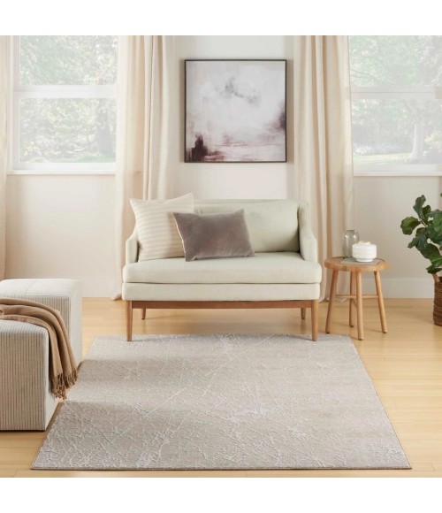 Nourison Exhale Mocha Ivory EXL02 4 ft. X 6 ft. Rect. Rug