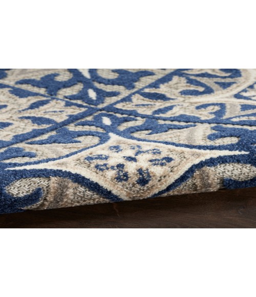 Nourison Aloha Blue ALH34 7’10” Round Rug