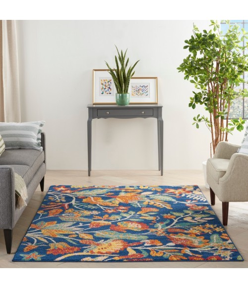 Nourison Allur Area Rug ALR09-Navy Multicolor